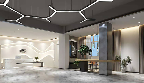 广州米乐皮具办公室空间装修设计