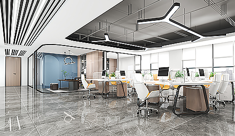 广州市宝华音响装备办公室装修设计